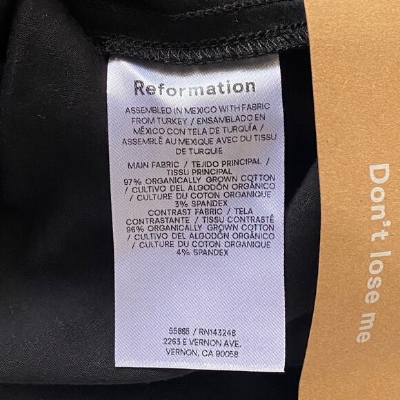 Reformation Sai Dress Black - Picture 11 of 13